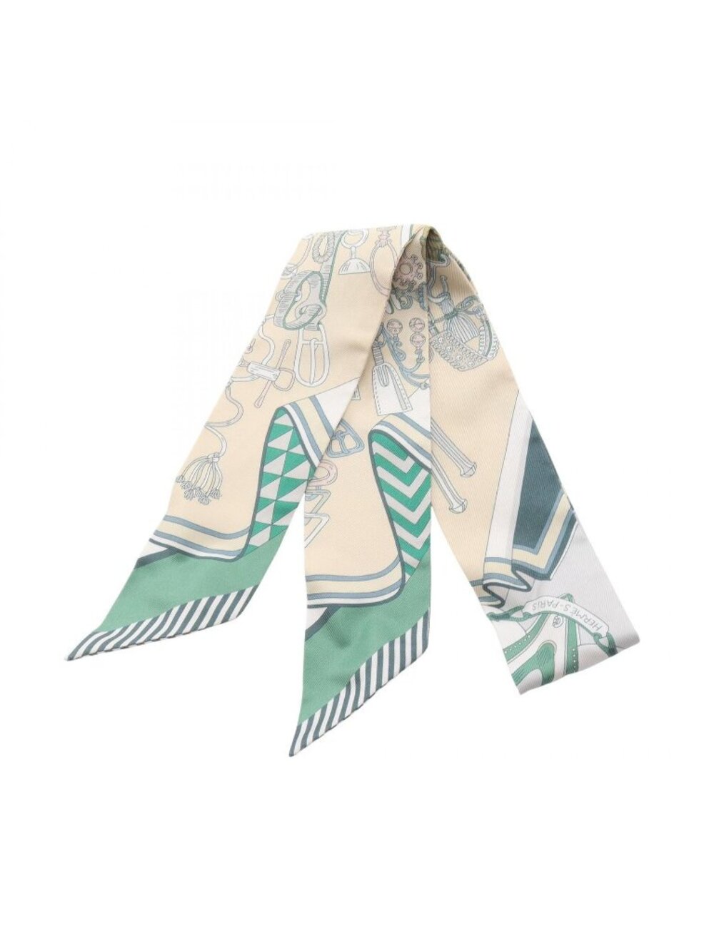 Hermes Scarf Twilly Bouquets Sellier Multicolor Silk